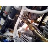 Auspuff 2 in 2 Edelstahl mit Aluminium-Dämpfern 80mm