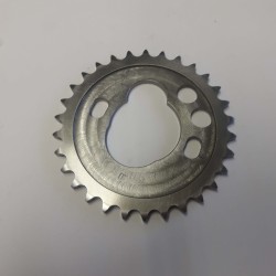 Timing sprocket for camshafts with auto decompression